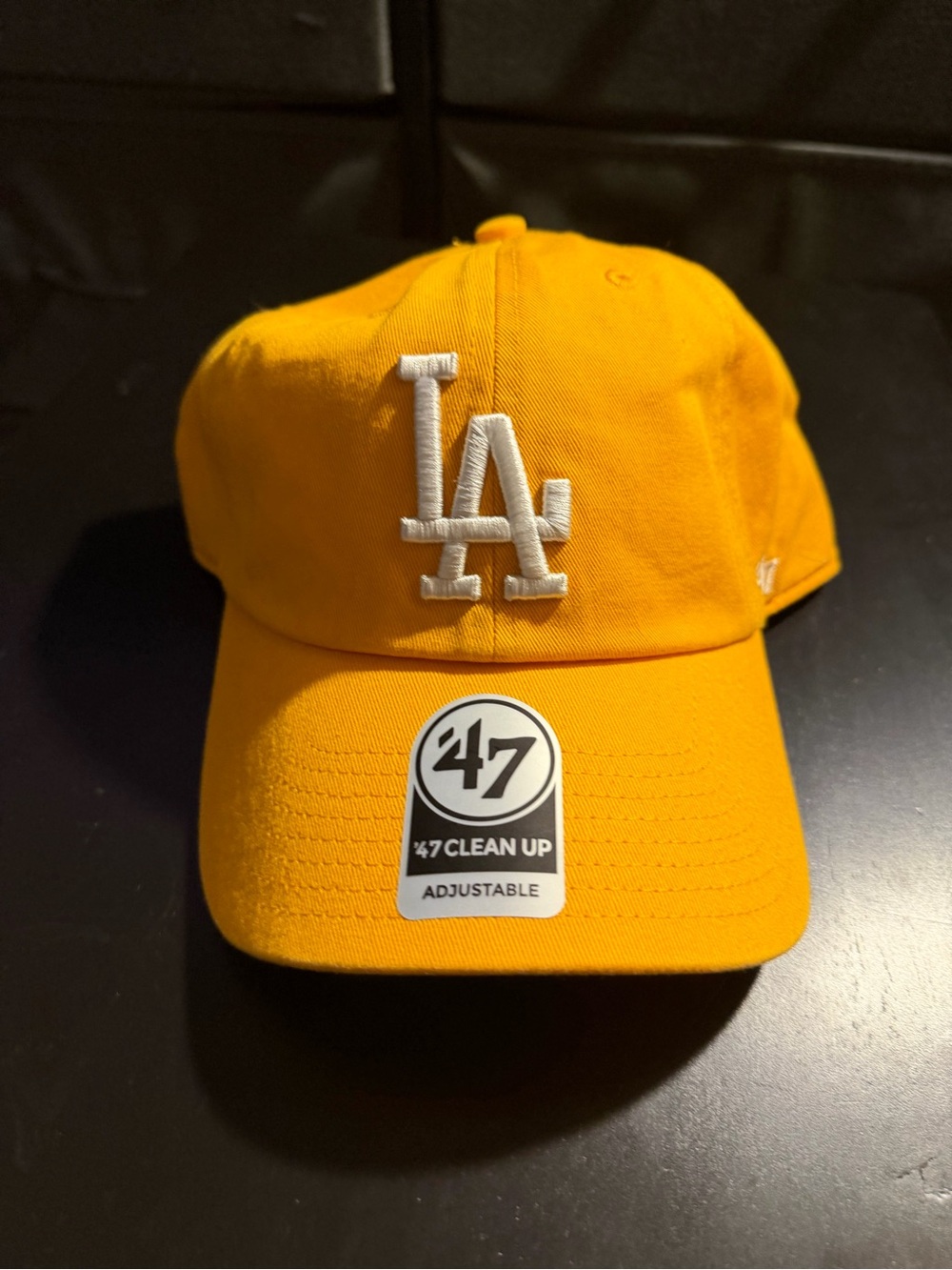 '47 Clean Up LA Dodgers Yellow Adjustable Cap